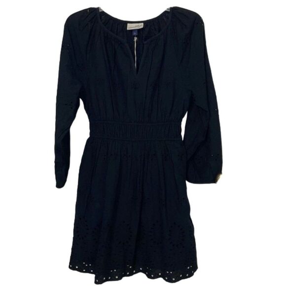 Universal Thread Black Eyelet Lace Mini Dress Womens Size Small NEW - Picture 1 of 12
